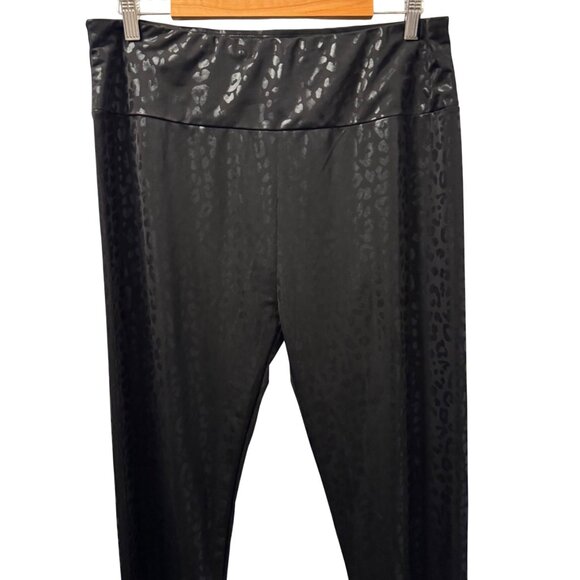 Shirley Legging Sz 3XL Black Leopard Print Leggings Polyester & Spandex - Picture 9 of 12
